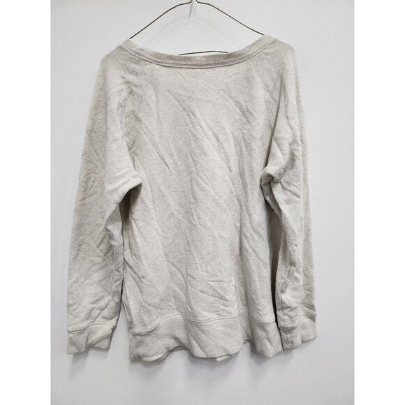 Uniqlo Womens Mickey Mouse Sweatshirt Large Gray Cotton Long Sleeve Pullover - Picture 8 of 9